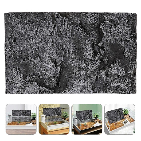 Livagtig 3D Krybdyrtank Baggrundsplade Skildpaddetank Baggrundsdekoration