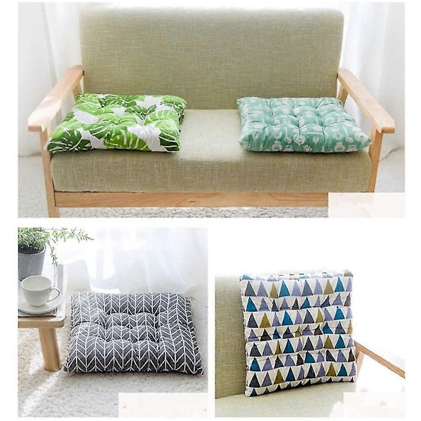 Sittkuddar för 2024, Set med 2 Kuddar - Stolkuddar, Sittkudde 40x40 Cm, Trädgårdssolkudde, Sittplats, Utekuddar