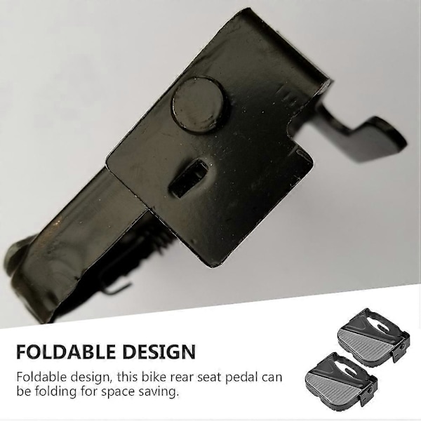 1 Par Holdbare Cykel Bagsæde Pedaler Praktiske Cykel Fodstøtter Cykeldele