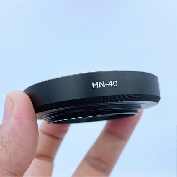 -40 Objektivhette 46mm Metall Bajonettfeste Objektivhette Deksel for Z DX 16-50mm F3.5-6.3 VR Kameralinse Sil
