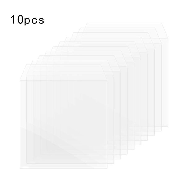 10 stk/pose Thicket PVC-material Ytterhylse Platebeskyttende Posedeksel