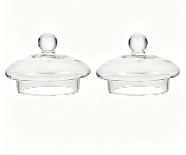 Tekannslock i glas, transparent tekannslock, transparent ersättningslock för tekanna, tekannslock 2pcs