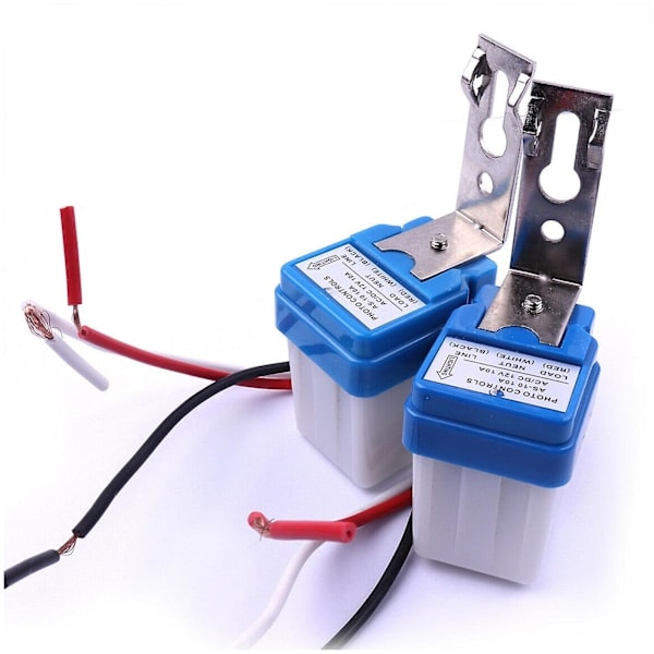 AC/DC 12V 24V Skymningsrelä Automatisk Fotoelektrisk Sensor Detektionsbrytare Delar js