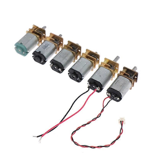 Mikro N20 Vaihteistomoottori Hidas Nopeus Metallivaihteisto Reduktorisähkömoottori DIY Leikki 406028150300110 RPM