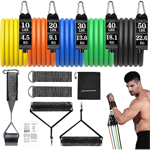 Exercise Bands Resistance Bands Set Strength Training Fitness Bands Workout Bands Resistance Elastic Bands for Exercise