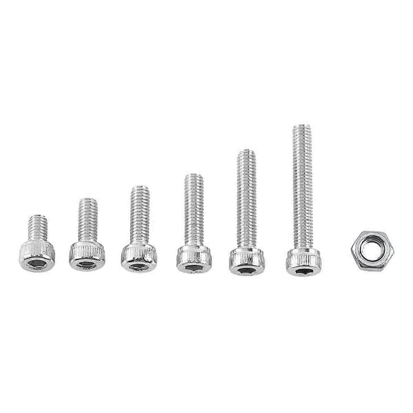 M3 A2 Rustfrie Stål Hex Socket Skruer Bolt Med Hex Muttere Sortiment Festesaker (Kuppelhode)