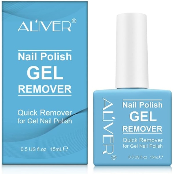 Gel Nagellacksremover, Snabb Gel Nagellacksremover, Tar Enkelt Bort Gel Nagellack på 2-4 Minuter - Inga Folier, Blötläggningar eller Omslag Krävs, 15ml