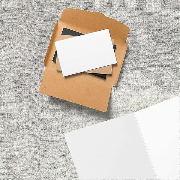 200 Blanke Kraftpappkort Visitkort DIY Flashkort Gavemelding