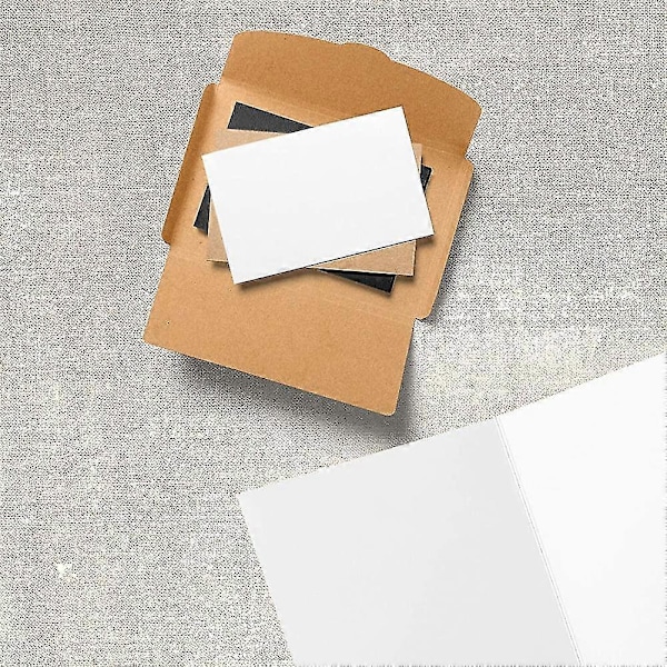 200 kpl tyhjiä Kraft-paperikortteja, käyntikortteja, DIY-flash-kortteja, lahjaviestejä