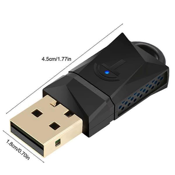 600 Mbps Mini-verkkoadapteri Wifi-sovitin Dual Band 2.4G/5.0G Langaton AC Tukee Windows10/8.1/8/7/xp/vista/linux