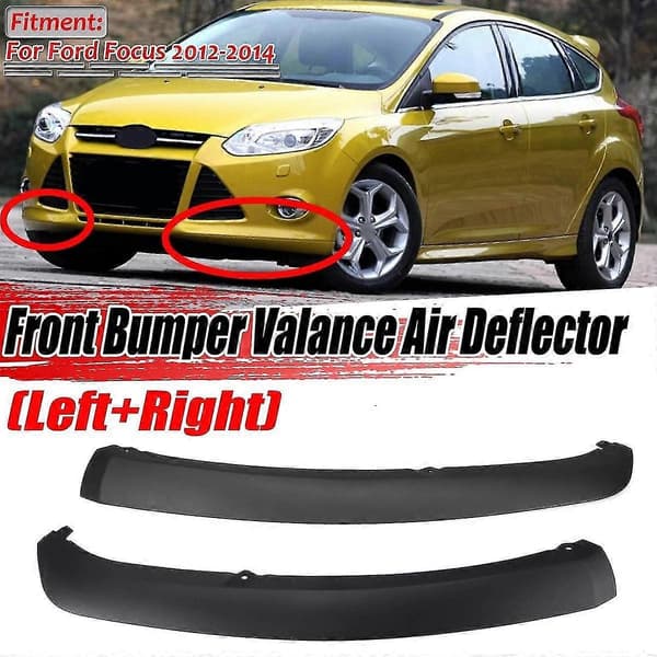 2 st Front Bumper Lip Spoiler Air Chin Splitter Nedre Valance Panel för Focus 2012-2014 FO1095244C