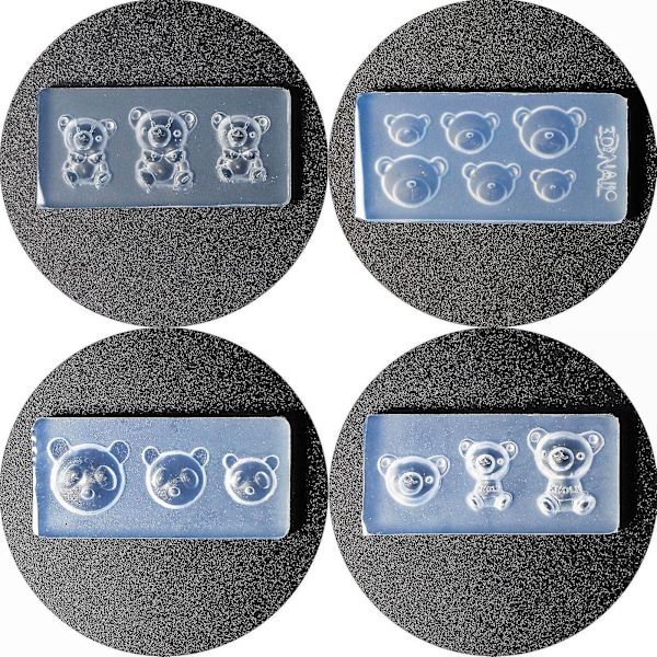4 stk. Mini Kunst Rotte Epoxy Harpiksforme S Stickers Ornts Silic Form Diy Håndværk Smykkeværktøjer