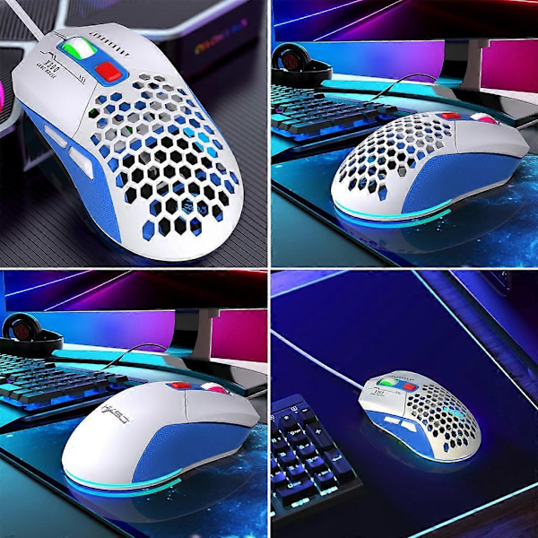 Trådløs Gaming Mus USB Tråd RGB Gaming Ultralet Honningkam Mus 7200DPI Programmerbar Spilmus Til Computer PC