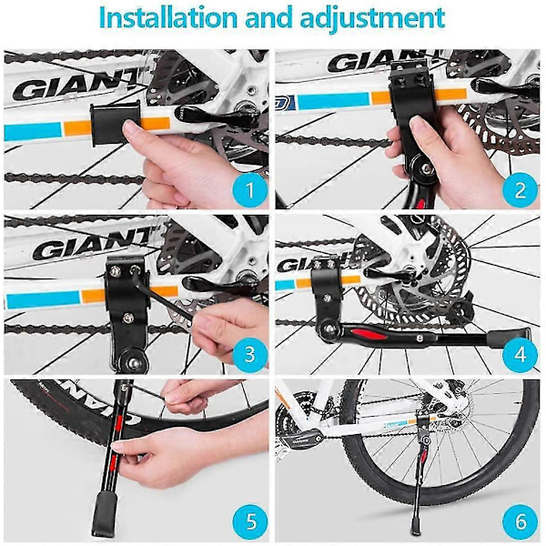 Cykelstöd, Justerbart Stöd i Aluminiumlegering för MTB-Cykel