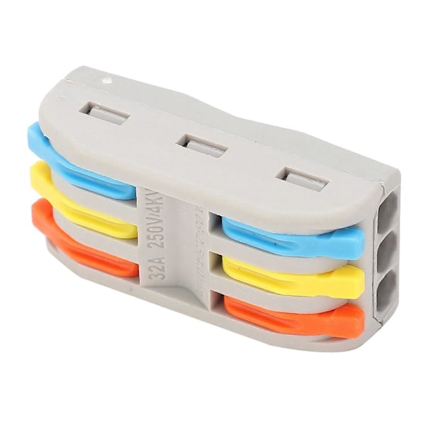 5 st. Trådblockklämma Terminal SPL Snabb Ledare Flexibel Hård Kabelkontakt Flerfärgad SPL?3