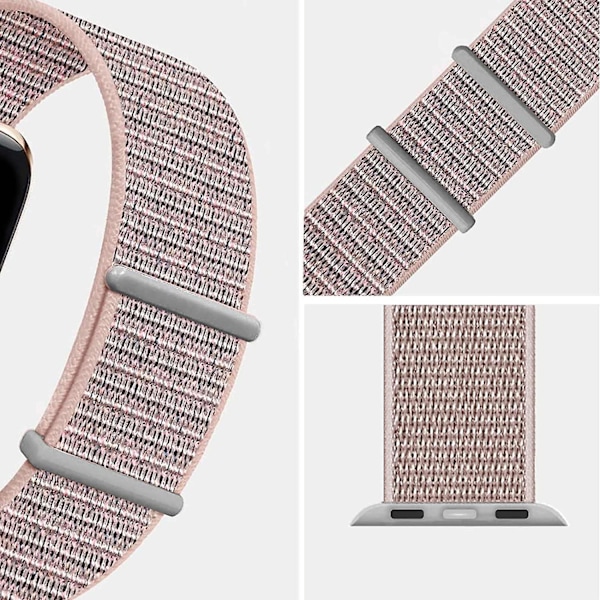 Nylonarmband Kompatibelt med Apple Watch 7 Band 44mm 41mm 45mm Ersättning för iWatch Serie SE/6/5/4/3/2/1, Justerbara Elastiska Andningsbara Remmar