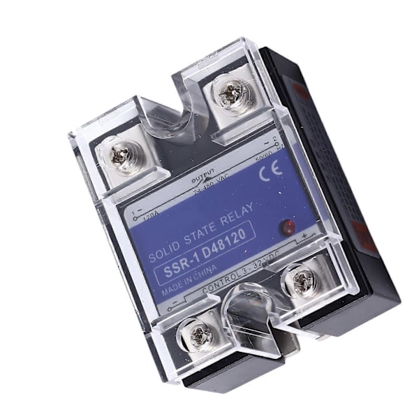 Solid State Relä Enfas DC till AC SSR med Plastskydd Ingång DC3?32V Utgång AC24~480V 120A