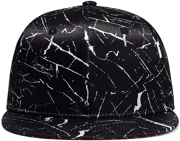 Klassisk Snapback Hat Hip Hop Flat Bill Visor Cap - Unisex Voksen Justerbar Baseball Hat