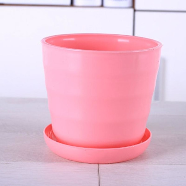 Liten Färgglad Plastblomkruka för Sukkulenter, Blomkruka för Hem, Kontor och Trädgård