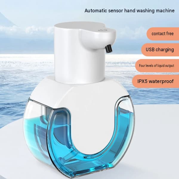 Oppladbar smart sensor såpedispenser, automatisk sensor skum håndsåpedispenser, skum hånddesinfeksjonsdispenser.
