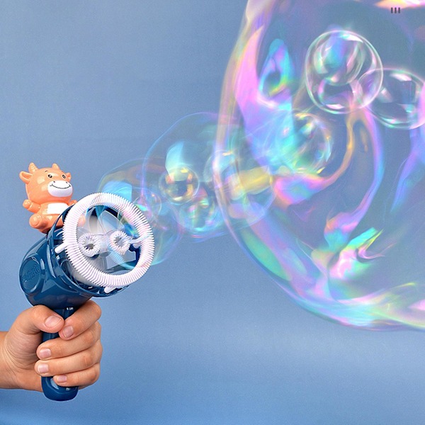 1 Set 100ml Bubbelmaskin Djurtema Kul med Vattenbricka Skapa Atmosfär Dinosaurier Kor Fläktformad Bubbelblåsare Utomhusleksak