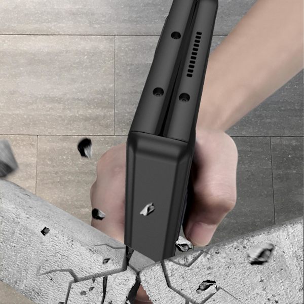 Fodral Kompatibelt med Samsung Galaxy Z Fold 5, Inbyggd Kickstand PC Allomfattande Stötsäker Skydd med Magnetisk Gångjärnsskydd