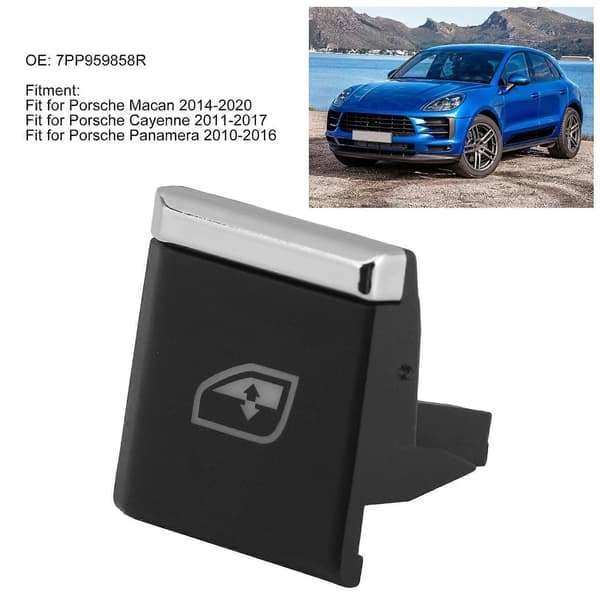Vindusmasterbryterknapper Deksel Foran Høyre 7PP959858R Passer for Porsche Macan/Cayenne/Panamera