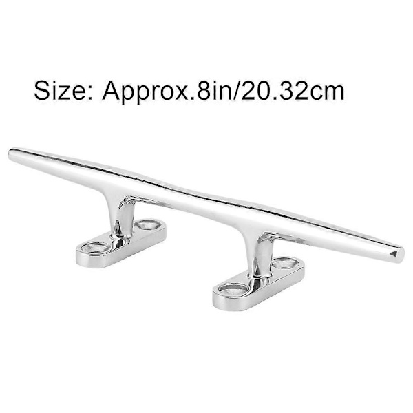 8 tommer rustfrit stål Dock Base Cleat Bådfastgørelsestilbehør & Marine Hardware