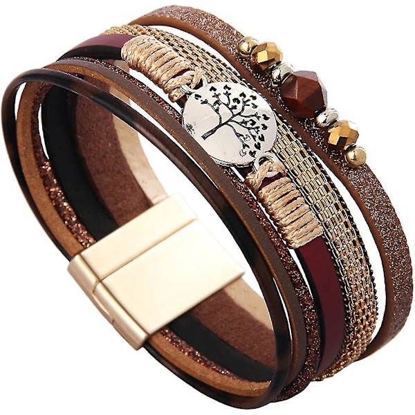Läderarmband för kvinnor, vackra pärlor, läderarmband, handgjorda armband
