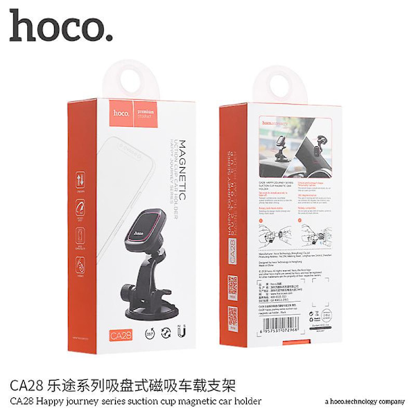 hoco. CA28 Lotto-serie sugekopp magnetisk bilholder mobiltelefon magnetisk bilnavigasjon ramme ny