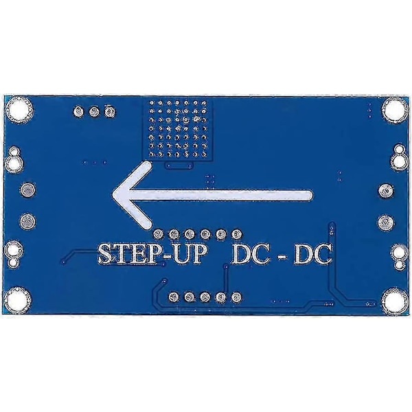 DC-DC Boost-modul, Spänningsomvandlare med Digital Voltmeter (1 st, Blå)