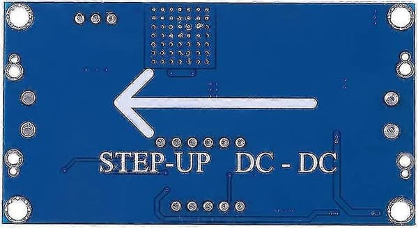 DC-til-DC Boost Modul, Strømforstærker Konverter Regulator Spændingskonverter med Digital Voltmeter (1 stk., Blå)