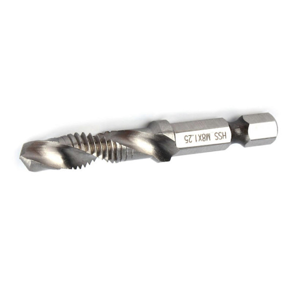 M8 HSS 1/4\" Hexskaft Bor & Tap Konisk Bor Bits Power Tool Del