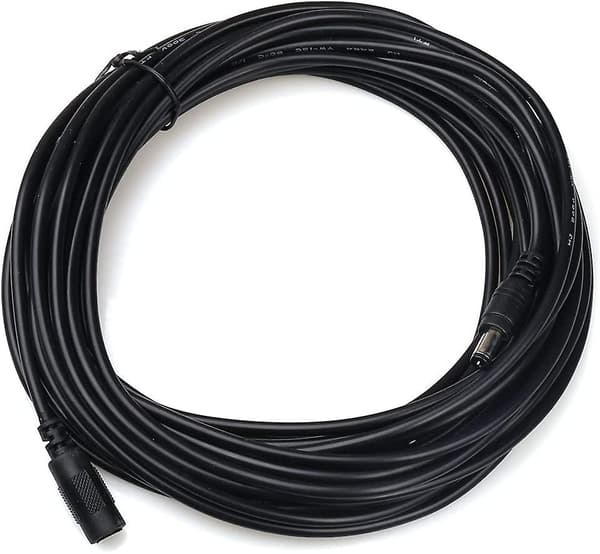 CCTV 5m (16,4ft) 2,1x5,5mm DC 12V Förlängningskabel för CCTV Säkerhetskameror IP-kamera DVR Frittstående (4-pack)