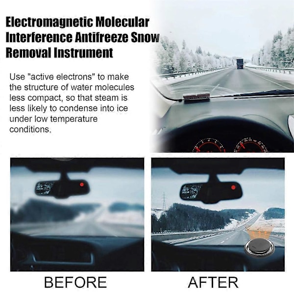 1-3 st. Bil Elektromagnetisk Molekylär Interferens Frostskydd Snöröjningsinstrument