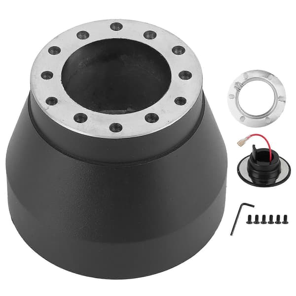 Styrhuvudadapter Boss Kit Aluminiumlegering Slitstark Svart Passar för E30 Alla Fordon