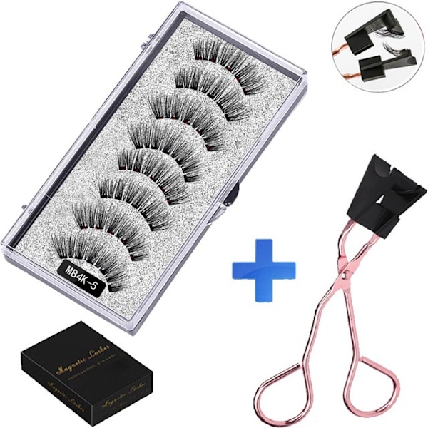 5 magneettiset tekoripsiset sarja MBK-sarja kvanttimagneettiset luonnolliset paksuut curling liima-vapaat ripset