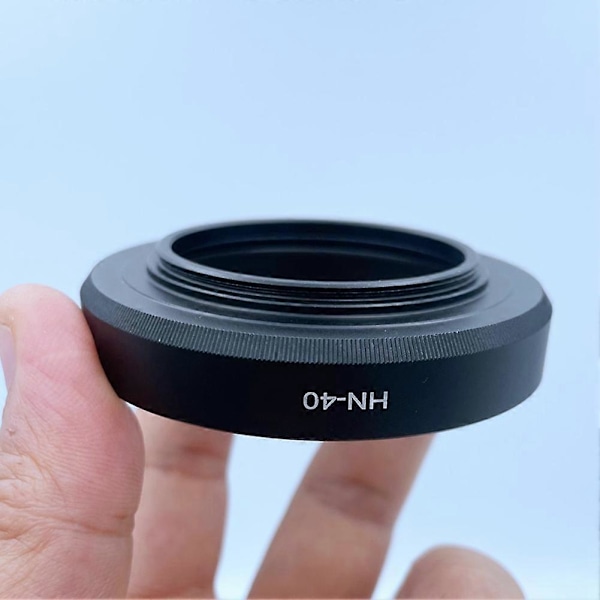-40 Objektivhette 46mm Metall Bajonettfeste Objektivhette Deksel for Z DX 16-50mm F3.5-6.3 VR Kameralinse Sil