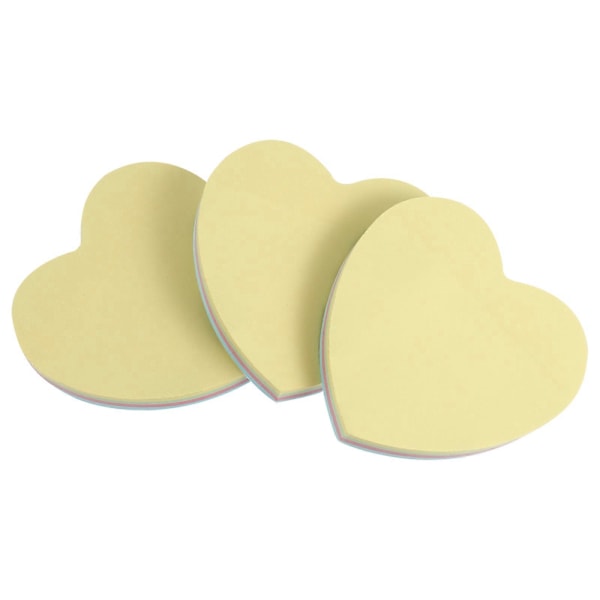 3 st Post-it-lappar Sticky Notes Sticky Pad Sticky Bookmark Hjärta Post-it