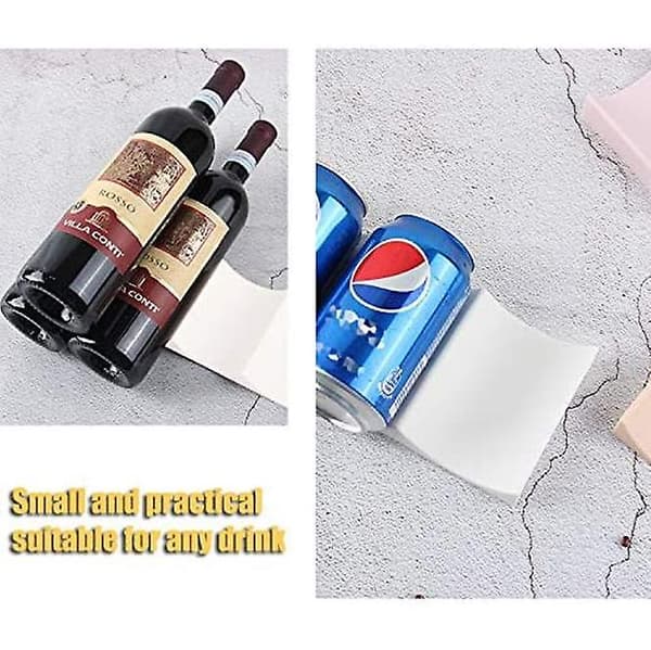 2 hvite plastflaske vinflaskeholdere