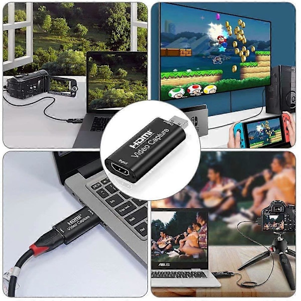 Ääni- ja videonäyttökortit, 1080p HDMI - USB -sovitin, Kannettava Plug & Play -näyttökortti