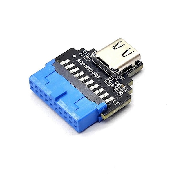 USB3.2 Gen1 Intern (19-stifts) Header till Typ-C för PC-skrivbordsmoderkort