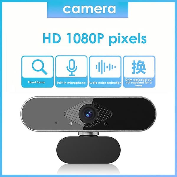 2K Webcam 1080p Til PC Webkamera Cam USB Online Webcam Med Mikrofon Autofokus Fuld HD 1080 P Web Can Webcan Til Computer