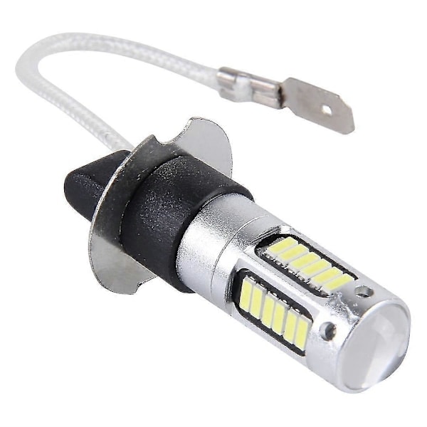 2 stk. H3 10W 30 SMD-4014 LED Bil Tågelygte, DC 12V Hvidt Lys White Light