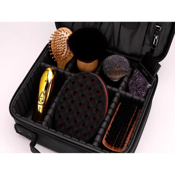 makeup rejsetaske - toilettaske / kosmetiktaske til al din makeup - Sort