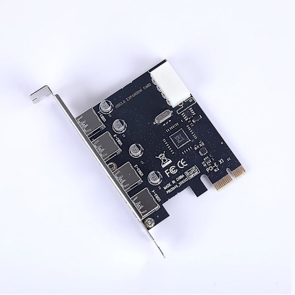 3.0 PCI-e - USB-laajennuskortti, sisäänrakennettu työpöytäsovitinkortti, 4 porttia, nopea 3.0usb