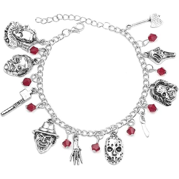 Halloween Bracelet Skull Bracelet Halloween Charm Bracelet Men and Women Holiday Gift Halloween Role Playing Costume Accessories