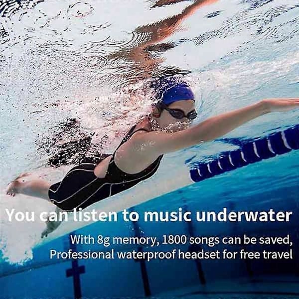 Langattomat kuulokkeet IPX8 S1200 vedenpitävät uintikuulokkeet urheilunapit Bluetooth-stereokuulokkeet