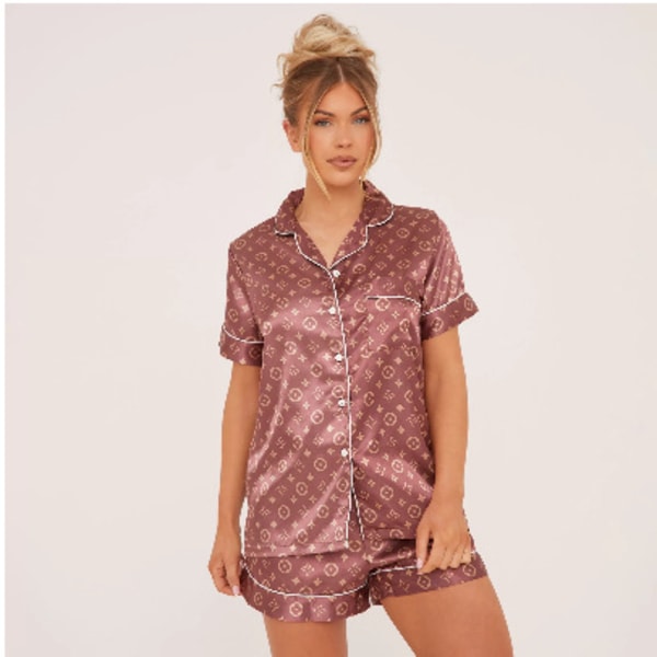 Snygg pyjamasuppsättning (utan tofflor) 7