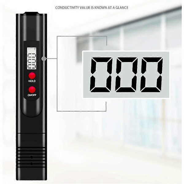 Højpræcision Vandhårdhedsinstrument EC TDS Tester PH Meter Akvarium Pool Vandkvalitet Renhedstest Pen